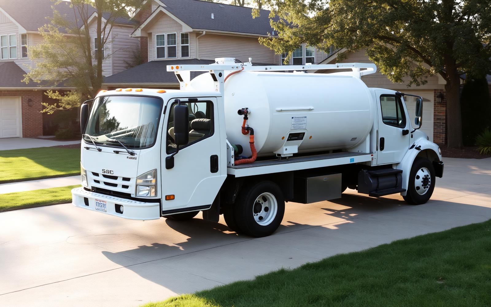 BINZO service truck at a Metro Detroit home